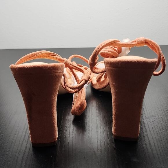 LULUS STYLE XYLIA PEACH NIB WOMEN'S SIZE 8.5 BEAUTIFUL - Picture 14 of 16